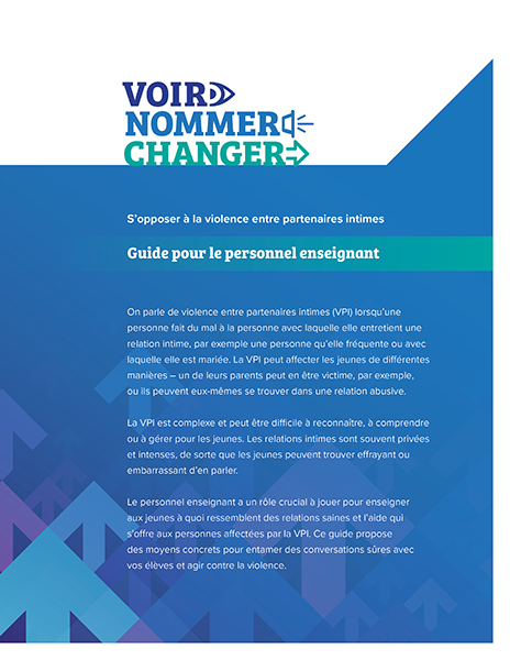 Guide pour le personnel enseignant